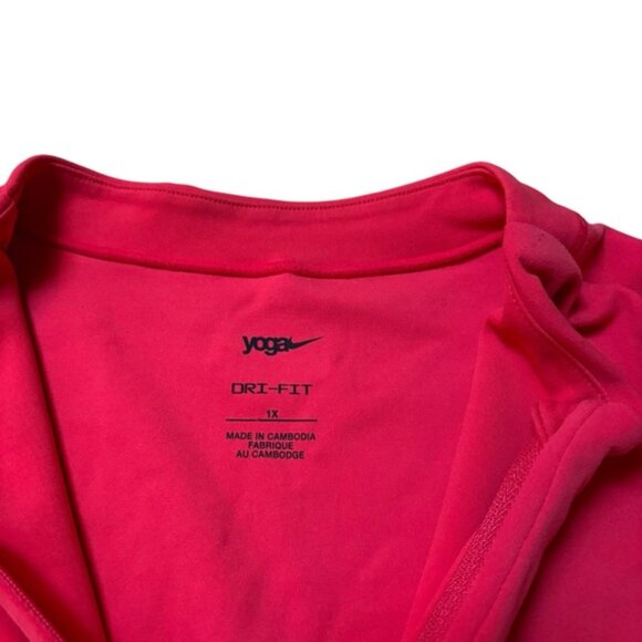 Nike Red Yoga Zip Up Dri-fit Jacket Size 1x - Picture 5 of 7